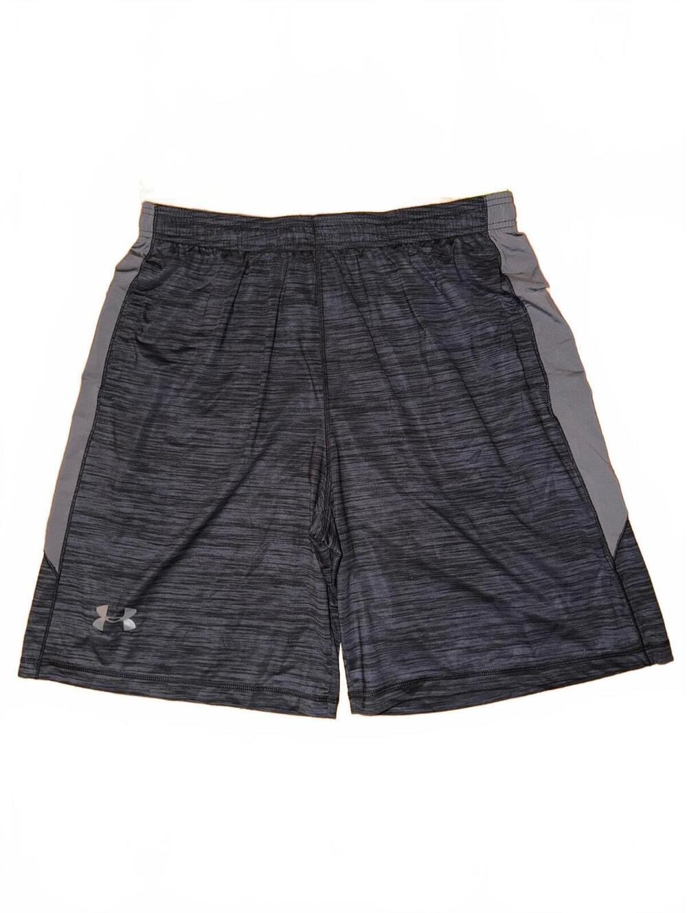 Under Armour Men’s Black and Grey Athletic Performance Shorts 9” Inseam Training